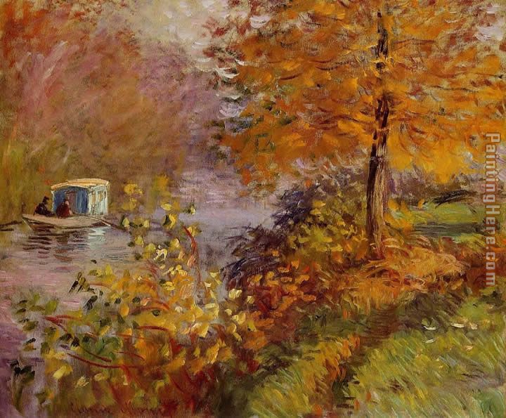 Claude Monet The Studio Boat 2